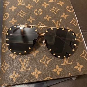 Studded Aviator Sunglasses